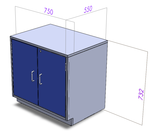 实验室家具两个百叶柜水槽单元13缩略图